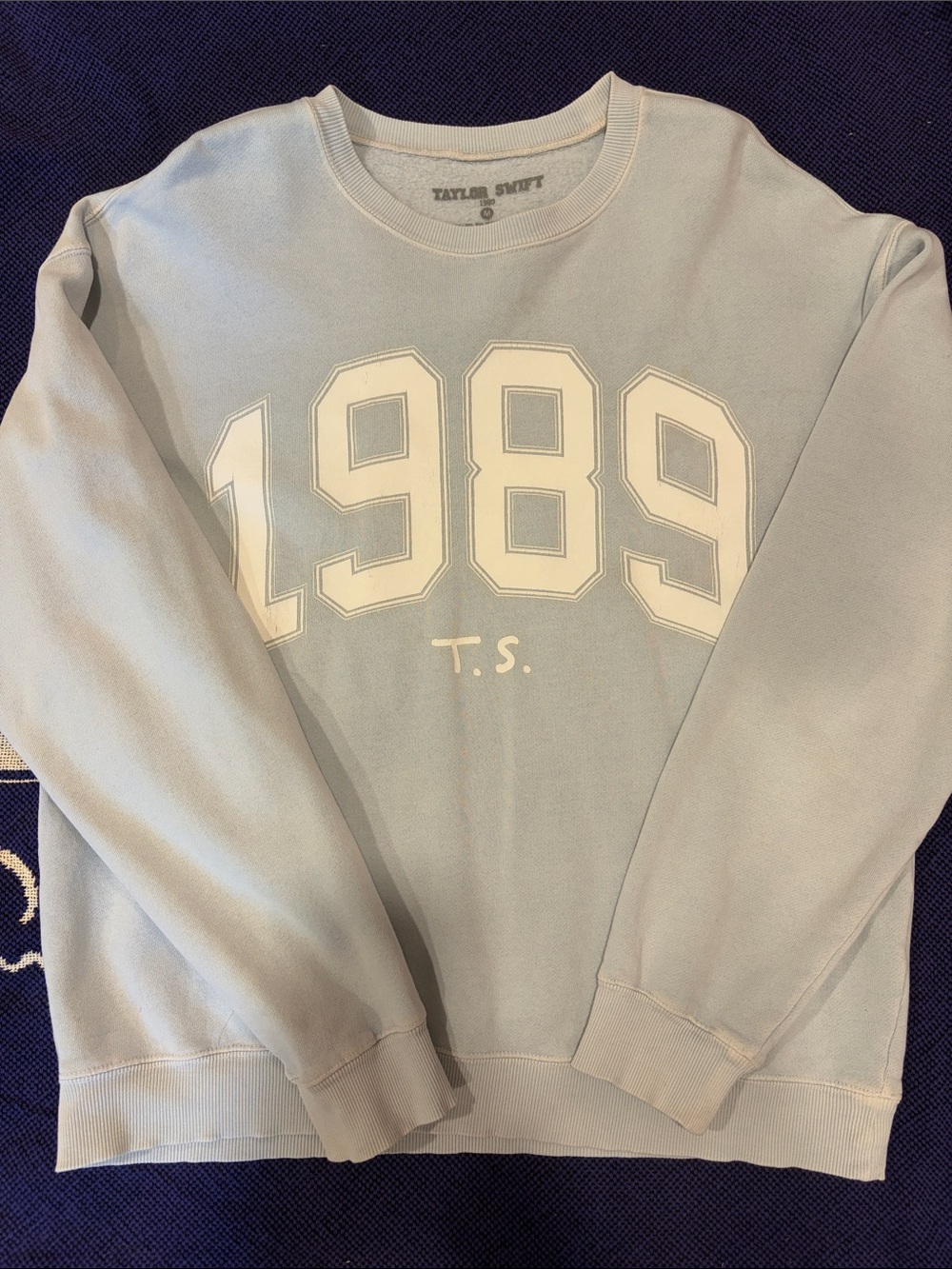Taylor Swift 1989 blue crewneck